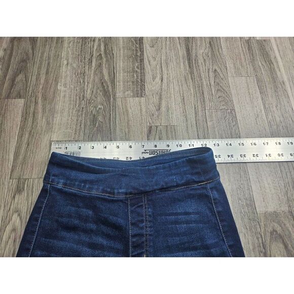 (3/$35) SO Juniors Size XS High Rise Pull On Whiskered Denim Blue Jeans Jeggings - Picture 8 of 12